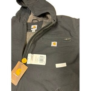 NWT! "Carhartt "Women's 3X Loose Fit Black Sherpa Lined Work Jacket RN14806 Warm